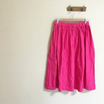 ピンク　リネン　スカートの画像