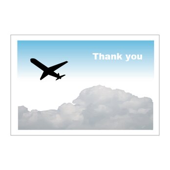 雲と飛行機の39cardの画像
