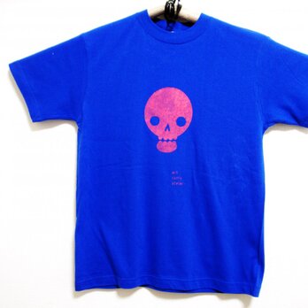 青のガイコツTシャツ（1）の画像