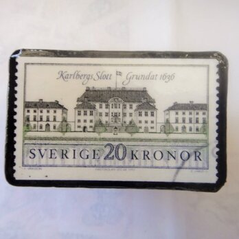 スウエーデン　切手ブローチ1329の画像
