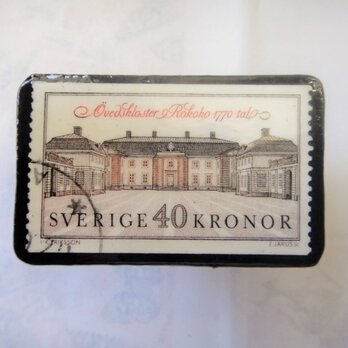 スウエーデン　切手ブローチ1330の画像