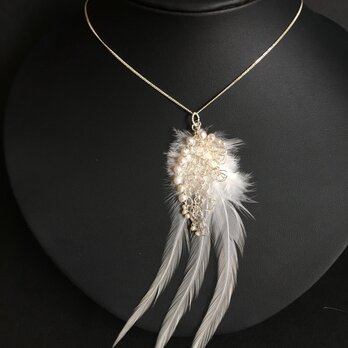 Silverとパールの天使の羽根の画像