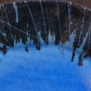 青釉草文ケーキ皿　（６寸皿）の画像