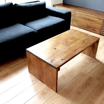 コの字型　シンプルコーヒーテーブル 幅90cmタイプ