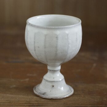 陶器のゴブレット（白/小）