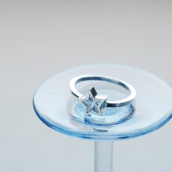 星 一粒 リング シルバー925