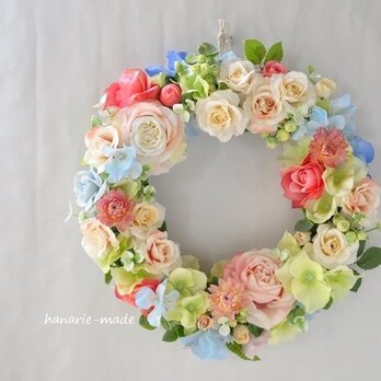 baby pink ring：roses wreathの画像