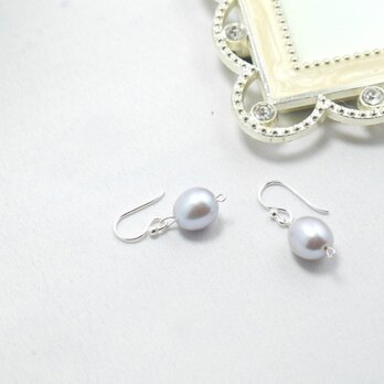 Ｓ様専用 silver925 グレーの淡水パール　ピアス