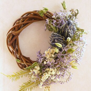 purple　wreathの画像