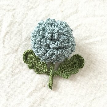 flower brooch A - ライトブルーの画像