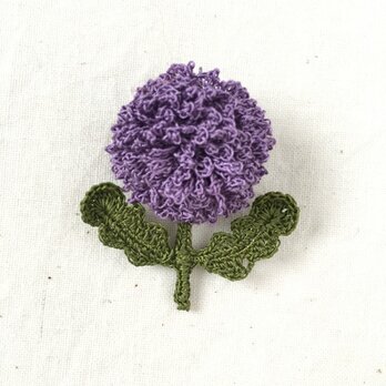 flower brooch A - ラベンダーの画像