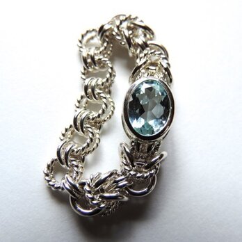 『 Water blue ( one ) 』Ring by SV925の画像