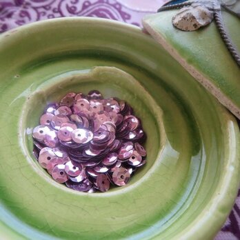 **♥Antique French Metal Paillette Pale Lilac Mauve♥**の画像