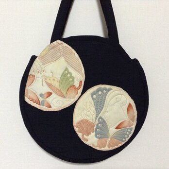 408     着物リメイク       キルトバック       揚羽蝶