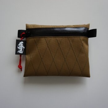 flat pouch S  x-pac  Coyote Brownの画像