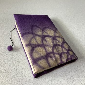 709     ★再販★     錦紗      紫      文庫サイズブックカバー