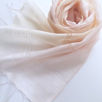 ＊薄桜×淡黄色＊ふんわり シルクショール