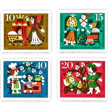 ドイツ童話切手（いばら姫）Germany　DA-STE060の画像