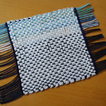 手織り　和紙コースター　NO.1の画像