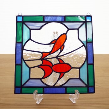 ステンドグラス ミニパネル 金魚 (ii) 15cmの画像
