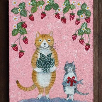 絵画「トラネコ宅配便」