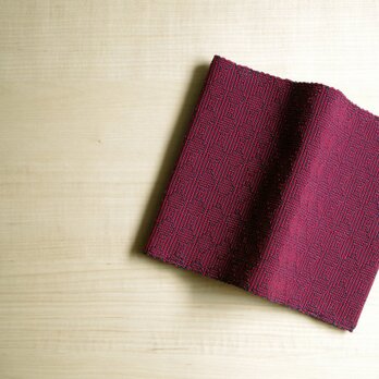 手織りブックカバー(新書）レッドの画像