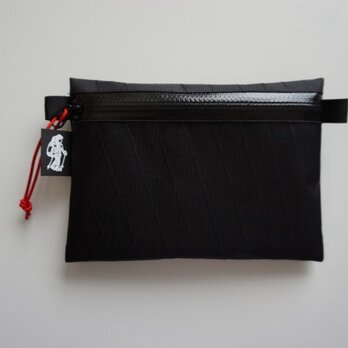 flat pouch M  x-pac  Blackの画像