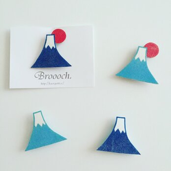 富士山:::ブローチの画像