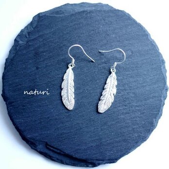 【plume】sv925 feather pierce (2pcs)の画像