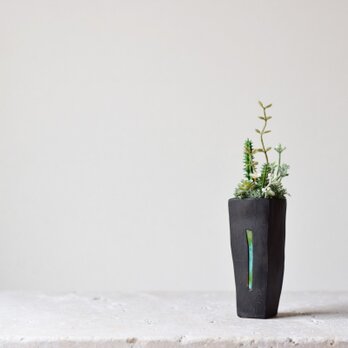 patina pot antique black (tall)