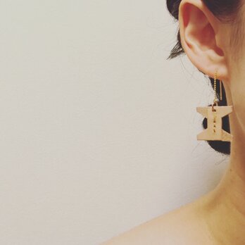 ※受注製作 [hourglass american earrings]の画像