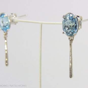 アクアマリン Aquamarine Earringの画像