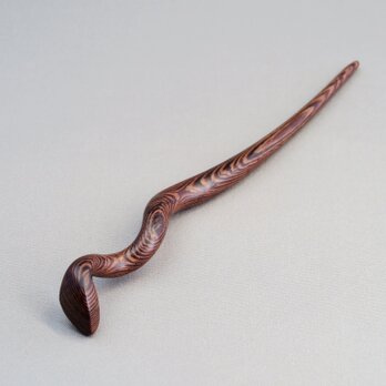 木製 蛇のかんざし(Ｍサイズ) MTS/ムラサキタガヤサンの画像