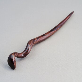 木製 蛇のかんざし(Ｍサイズ) KW/キングウッドの画像
