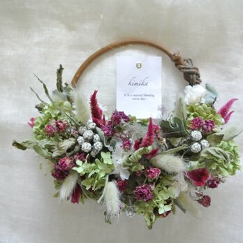 hanging basket wreath.rkの画像