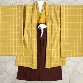 ◆羽織袴セット/ペンチェック/5歳【受注生産】の画像