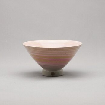 マーブル茶碗（ピンク3色黄白）の画像