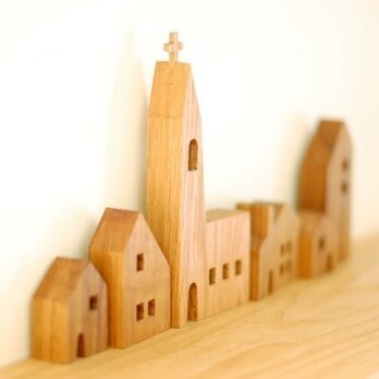 教会のある街並