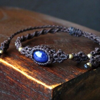 .·˖*✩⡱サファイアマクラメブレスレット