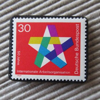 ドイツ　 切手ブローチ1453の画像