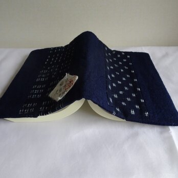 手織り久留米絣：文庫本カバー（C-2）の画像