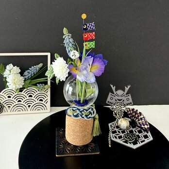 出産初節句お祝い♡鯉のぼり兜の子供の日の飾り