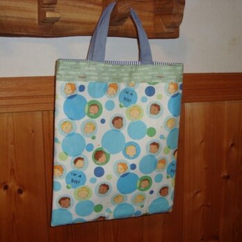 綿生地であしらえたシンプルバッグ、現品のみです！