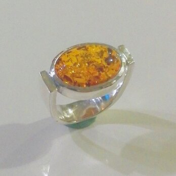 Oval Amber Ringの画像