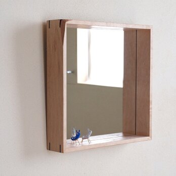 木製 鏡　楓（カエデ）材　ミラーの画像