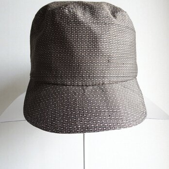 古布の大島紬のキャップ帽（H-20）の画像
