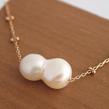K10 Twin Pearl Necklaceの画像