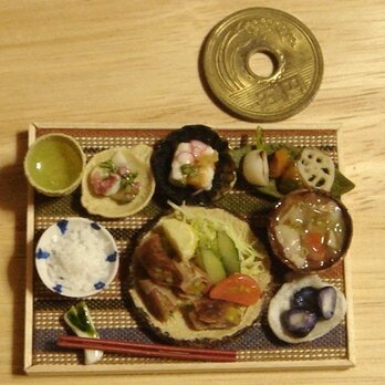 ★牛肉巻き定食・横縞の画像