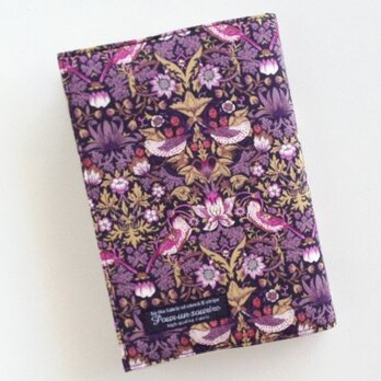 リバティ 文庫 ブックカバー ストロベリーシーフ 黒紫の画像