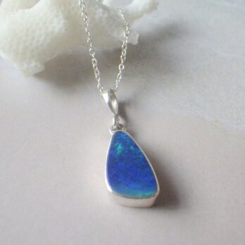 Grand Blue Opal Necklace *Sv925*の画像